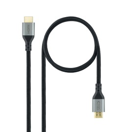 NANOCABLE 10.15.8101 - Certified HDMI 2.1 Cable ULTRA HIGH SPEED Type A Male to Male Video Resolutions up to 8K @ 60Hz and 4K @ 120Hz Black 1m