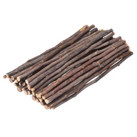 sourcing map 30Pcs 7.8" Natural Wood Log Sticks, 0.2" to 0.5" Dia Wooden Craft Sticks Rustic Wooden Branches for DIY Crafts Home Decor Photo Props, Brown