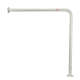 Homecraft Ringwood Wall to Floor Grab Rail, Curved Grab Bar for Toilet, Shower, or Bathtub, Secure Railing for Elderly & Handicapped, 30" High x 30 3/4" Deep, Bathroom Safety Rails