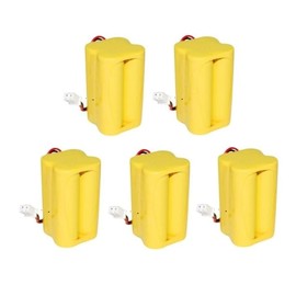 4.8v 700MAH Battery for Exit Sign Emergency Light BL93NC487 BL93NC484 BL93NC485 4.8v 500mah 4.8v 800mah NiCd NiCad Battery Ni Cd White Connector (5 Pack)