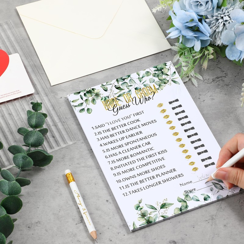 Outus 220 Pieces Bridal Shower Game Set - Fun Wedding