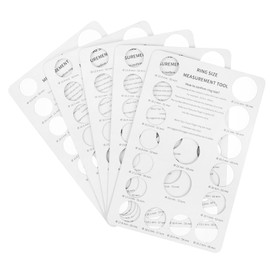 Operitacx 5pcs Measurement Tools Accurate Sizing Boards for Home Jewelry Shops Lightweight Portable Finger Guide Essential Tool for Shopping