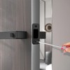 Deadbolt Strike Plate Door Backplate, 1" x 2-1/4" Round Corner