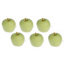 Melody Jane Dollhouse Miniature Set of 6 Green Granny Smith Apples