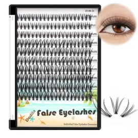 Dedila 200Pcs Handmade Individual False Eyelashes Thickness 0.07mm D Curl Mixed 10-12-14mm /11-13-15mm/12-14-16mm/16-18-20mm 3D Volume Cluster Eye Lashes Etensions (11-13-15mm)