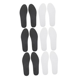 Baluue 6 Pairs Breathable Insole Insoles Ultra- Thin Shoes Pad Replacement Insole Athletic Inserts Walking Comfort Insole Memory Foam Insole Ultra Soft Cushioning Mesh Shoes Pad White Eva
