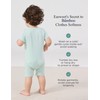 EASWEET Bamboo Viscose Baby Boy Rompers 2-Way Zipper Short Sleeve