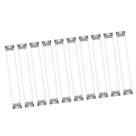 perfeclan 10 Pieces Clear Pen Gift Box, Reusable Empty Transparent Cylinder Tube Pen Boxes with Lids for Home School Office