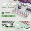 EWEADN G61 Typewriter Keyboard Wireless Mechanical Keyboard, 60% Mini Typewriter