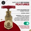 DOJA Barcelona Gate Valve, Safety Stopcock, Red Handle, Brass, Pack