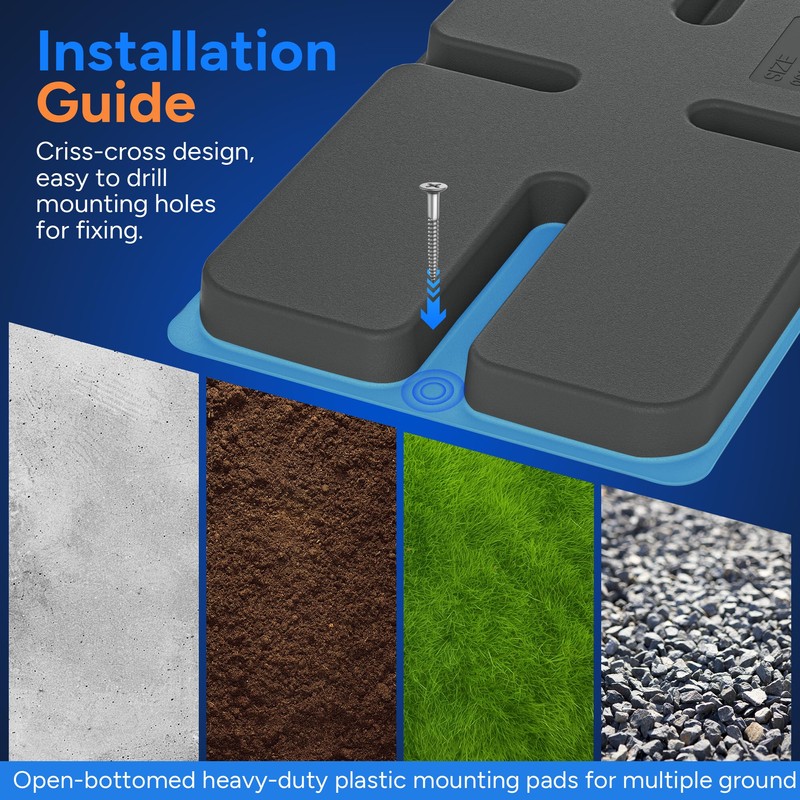 Toutgood Mini Split Pad for Condenser: Ground Base for Air