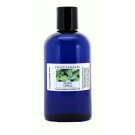 Crazy Candles 8oz Sage & Citrus Bottle 8 Fl Oz Each (237ml) Premium Grade Scented Fragrance Oil
