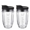 2X 18oz Cup with Spout Lid for Nutri Ninja Blender