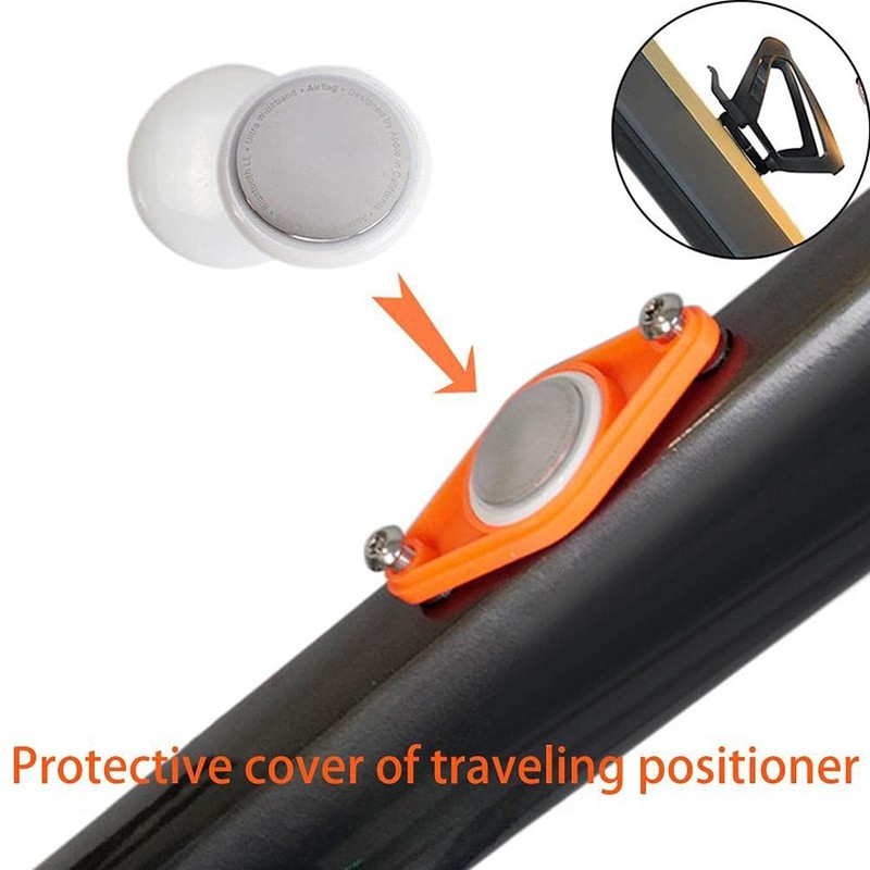 Hopowa Bicycle Mount for Airtag, Bicycle Theft Protection, GPS Location,