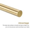 sourcing map Brass Round Rods, 3/8 Inch Brass Solid Round
