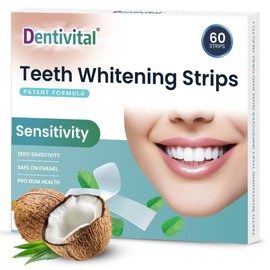 Teeth Whitening Strips, 60 Strips (30 Treatments) – Zero Sensitivity Whitening with Enamel Strengthening & Gum Revitalization – White Strips for Deep Stain Removal with Dry Non-Slip Technology