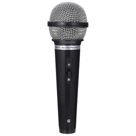 Toyvian Fake Microphone Prop Pretend Microphone Toy Plastic Microphone for Kids Toddler, Girls Toys for Teen Girl Gifts (Black)