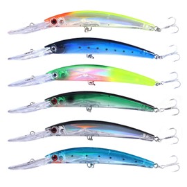 Soft Plastic Lures 6 Pack 23.5g Sea Fishing Lures Hard Bass Trout Lures Fishing Lures Paddle Tail Swimming Lures Artificial Lures Sea Fishing Lures Bass Trout Baits for Saltwater (B)