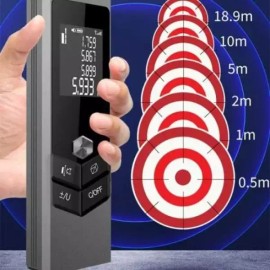 측정 레이저 적외선 거리측정기 줄자 메탈바디 Laser Infrared Distance Measurer Ruler Metal Body [Single item]