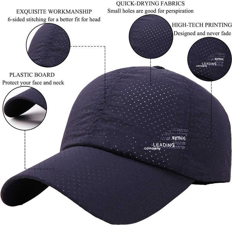 DURINM Baseball Cap Unisex Classic Mesh Baseball Cap Men's Breathable