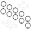 GIVIHGETI Pack of 10 Ring Nuts M10, 304 Stainless Steel