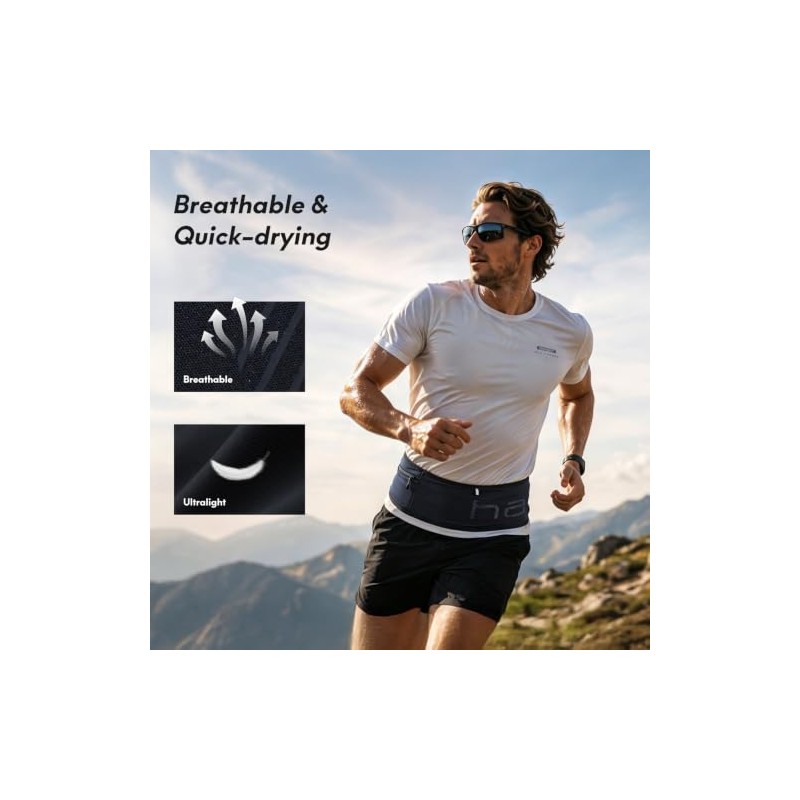 Haimont - Cinturón de cintura ligero para correr y correr,