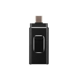 Acuvar 64GB USB 4-in-1 Flash Drive with Type C Adapter for Phone and Pad, Photo Stick High Speed External USB Thumb Drives Photo Storage Memory Stick for Save More Photos and Videos (Black)