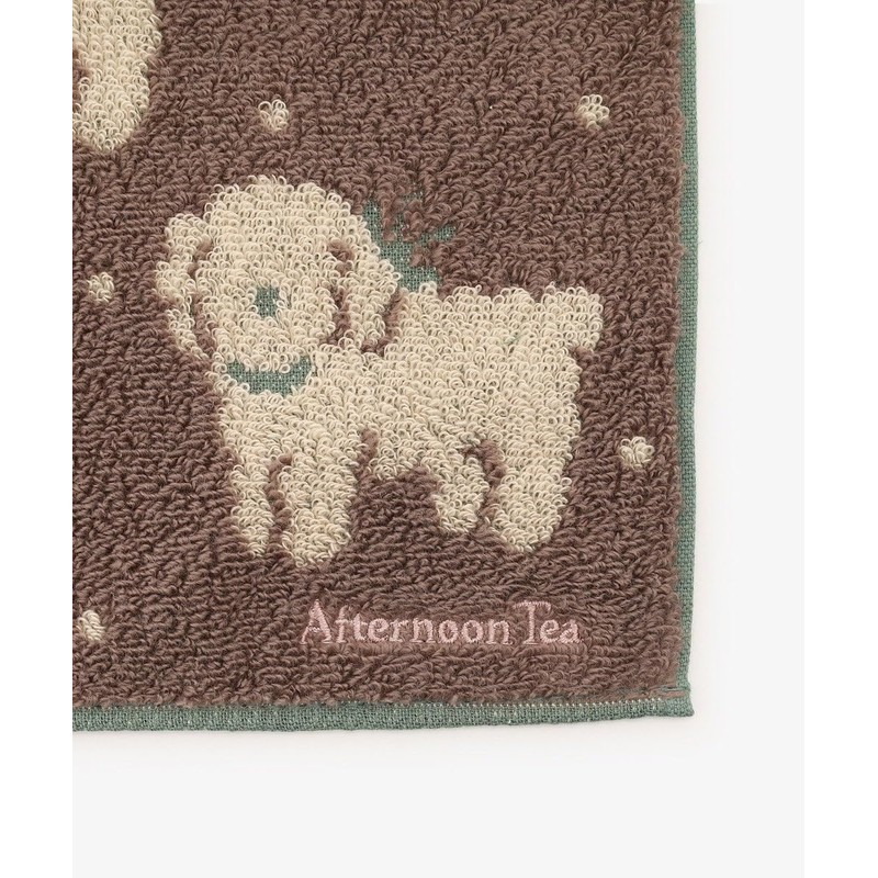 AfternoonTea Living JP07 Hand Towel, Toy Poodle, Mini Towel, Brown