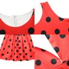 Lito Angels Ladybug Red and Black Polka Dot Fancy Dress