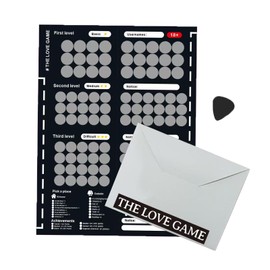 GUCOOKTIN Scratch Off Poster,104 Date Night Ideas, Date Night Scratch Off Cards,Perfect Addition And Decoration For The Bedroom Great Idea For Any Couple.(Black)