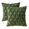 Volcanics Pack of 2 Faux Wool Throw Pillow Covers 18x18
