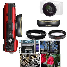 HD 32K Ultra Wide Angle Lens + Macro Lens for Olympus Tough TG7