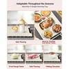 Food Warming Mat 24x16 Inches, Electric Warming Tray with 7