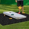 2 Packs Cornhole Mats 5 x 8 Ft Felt Prevent