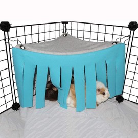 ASOCEA Small Animal Hamster Tent Hammock Pet Hideout Cage Accessories Nest Bed for Bunny Guinea Pig Chinchilla Hedgehog Rat Squirrel Ferret Dwarf