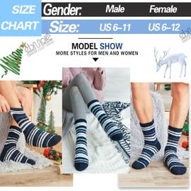 EBMORE Fuzzy Socks for Men & Women Slipper Fluffy Warm Winter Thick Cozy Sleep Socks Cabin Comfy Socks Soft Stocking Stuffers Christmas Gift Socks