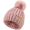 REDESS Womens Winter Knitted Beanie Hat Warm Fleece Lined with