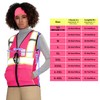 Hi-Vis Pink Reflective Vest for Women with Pockets - Stay