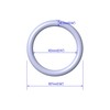FOCMKEAS 30 PCS Silicone O-Rings, 27mm OD 24mm ID 1.5mm