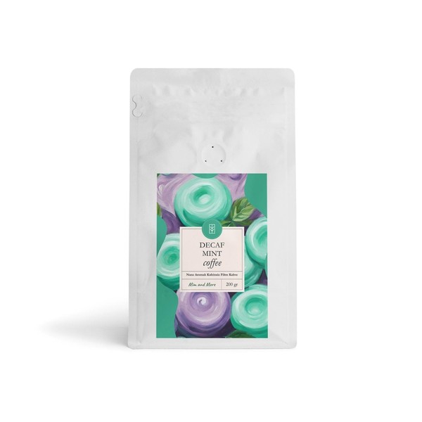 Mim and More Decaf Mint Coffee Kafeinsiz Nane Aromalı Çekirdek