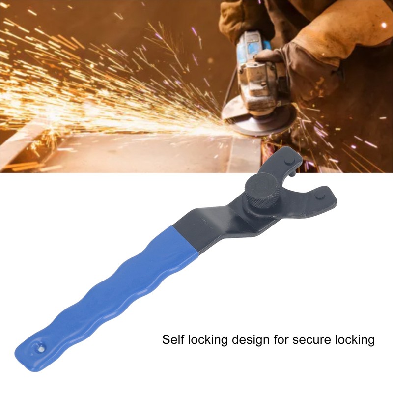 Angle Grinder Lock Nut with Adjustment Pin Wrench Stainless Steel