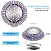 Aluvor Shower Drain Hair Catcher, Shower Drain Cover, Bathtub Drain