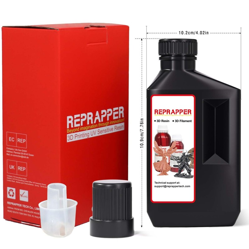 RepRapper Brass MetalShift 3D Printer Resin 405nm Fast UV-Curing Standard
