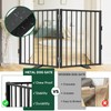 Snagle Paw Full Metal Freestanding Dog Gate,Indoor Dog Gate with