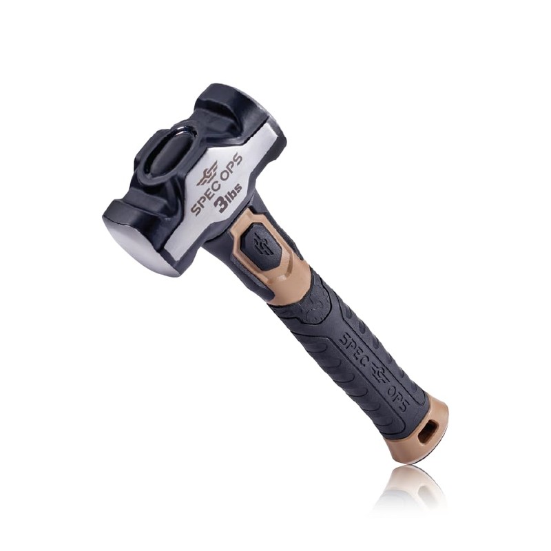 Spec Ops Tools Drilling Hammer, 3 lbs Sledge hammer with