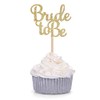 24 PCS Gold Glitter Bride to be Cupcake Toppers Wedding