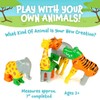 Magnetic Mix or Match Jungle Animals Toy Play Set, 16