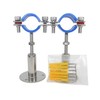 Stainless Steel Height-Adjustable Pipe Clamp - Wall/Ceiling Mounting for 32
