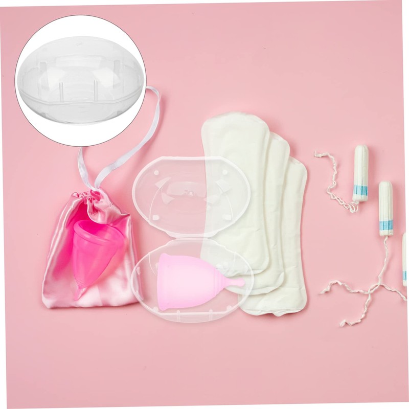 Minkissy Sets Period Cup Box Pacifier Container Lightweight Pp Material