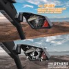 SAUTVS Side View Mirrors with Light for Can Am Maverick